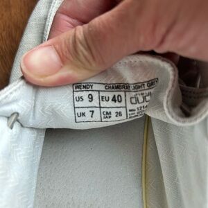 Women’s gray Hey Dude shoes